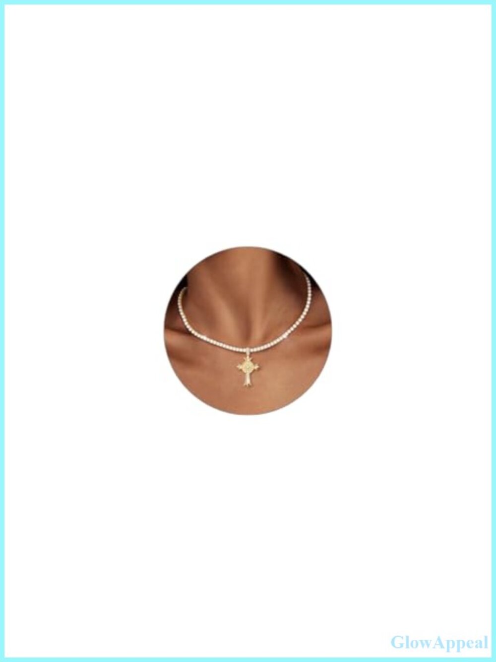 14K Gold Plated Tennis Necklace Rhinestone Butterfly Choker Dainty Zirconia